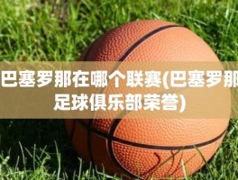 巴塞罗那在哪个联赛(巴塞罗那足球俱乐部荣誉)