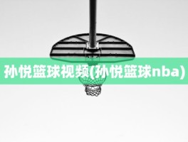 孙悦篮球视频(孙悦篮球nba)