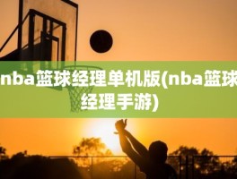 nba篮球经理单机版(nba篮球经理手游)