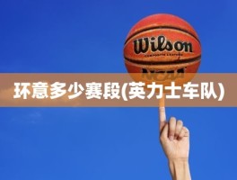 环意多少赛段(英力士车队)