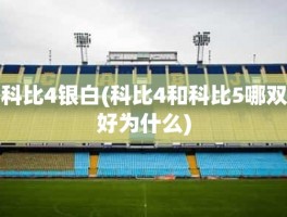 科比4银白(科比4和科比5哪双好为什么)