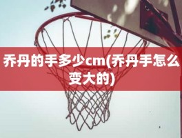 乔丹的手多少cm(乔丹手怎么变大的)