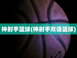 神射手篮球(神射手双语篮球)