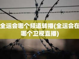 全运会哪个频道转播(全运会在哪个卫视直播)