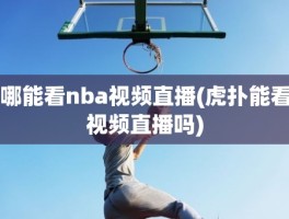 哪能看nba视频直播(虎扑能看视频直播吗)