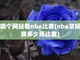 哪个网站看nba比赛(nba常规赛多少场比赛)