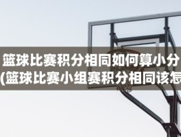 篮球比赛积分相同如何算小分(篮球比赛小组赛积分相同该怎么算小分)