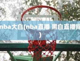 nba大白(nba直播 黑白直播间)