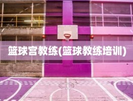 篮球宫教练(篮球教练培训)