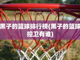 黑子的篮球排行榜(黑子的篮球控卫有谁)