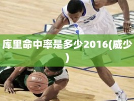 库里命中率是多少2016(威少)