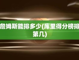 詹姆斯能排多少(库里得分榜排第几)