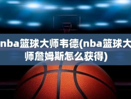 nba篮球大师韦德(nba篮球大师詹姆斯怎么获得)