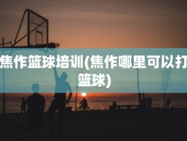 焦作篮球培训(焦作哪里可以打篮球)