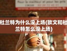 杜兰特为什么没上场(欧文和杜兰特怎么没上场)