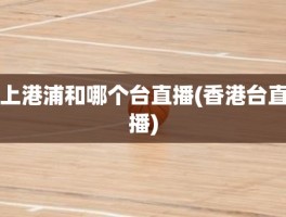 上港浦和哪个台直播(香港台直播)