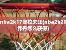 nba2k17奥拉朱旺(nba2k20乔丹怎么获得)