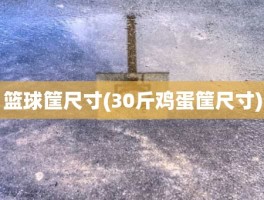 篮球筐尺寸(30斤鸡蛋筐尺寸)