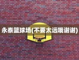 永泰篮球场(不要太远哦谢谢)