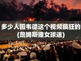 多少人因韦德这个视频疯狂的(詹姆斯撞女球迷)