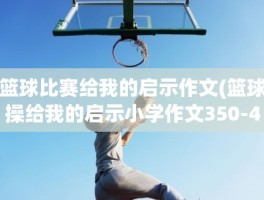 篮球比赛给我的启示作文(篮球操给我的启示小学作文350-400字)