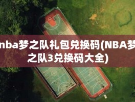 nba梦之队礼包兑换码(NBA梦之队3兑换码大全)