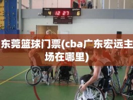 东莞篮球门票(cba广东宏远主场在哪里)