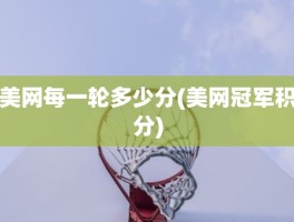 美网每一轮多少分(美网冠军积分)