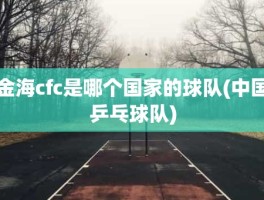 金海cfc是哪个国家的球队(中国乒乓球队)