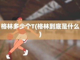 格林多少个T(格林到底是什么)