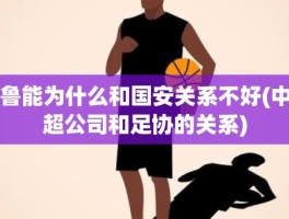 鲁能为什么和国安关系不好(中超公司和足协的关系)
