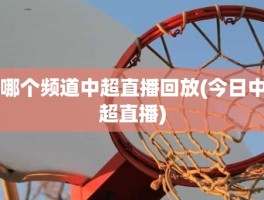 哪个频道中超直播回放(今日中超直播)