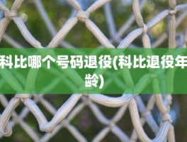 科比哪个号码退役(科比退役年龄)