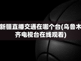 新疆直播交通在哪个台(乌鲁木齐电视台在线观看)