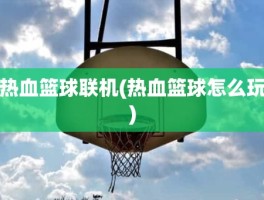 热血篮球联机(热血篮球怎么玩)