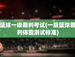 篮球一级裁判考试(一级篮球裁判体能测试标准)