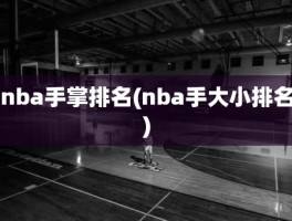 nba手掌排名(nba手大小排名)