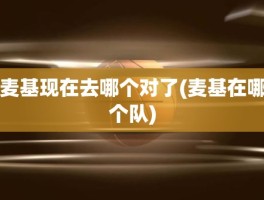 麦基现在去哪个对了(麦基在哪个队)
