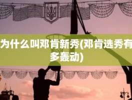 为什么叫邓肯新秀(邓肯选秀有多轰动)