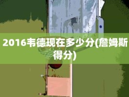 2016韦德现在多少分(詹姆斯得分)