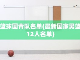 篮球国青队名单(最新国家男篮12人名单)