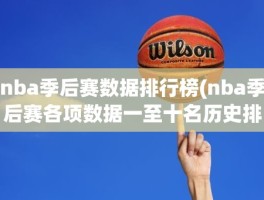 nba季后赛数据排行榜(nba季后赛各项数据一至十名历史排名)