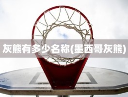 灰熊有多少名称(墨西哥灰熊)