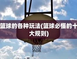 篮球的各种玩法(篮球必懂的十大规则)