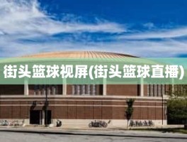 街头篮球视屏(街头篮球直播)