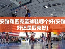 安踏和匹克篮球鞋哪个好(安踏好还是匹克好)