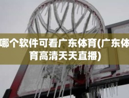 哪个软件可看广东体育(广东体育高清天天直播)