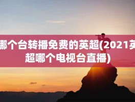 哪个台转播免费的英超(2021英超哪个电视台直播)
