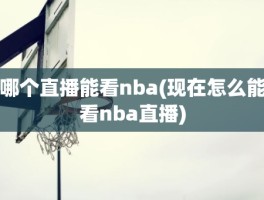 哪个直播能看nba(现在怎么能看nba直播)