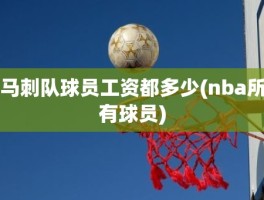 马刺队球员工资都多少(nba所有球员)